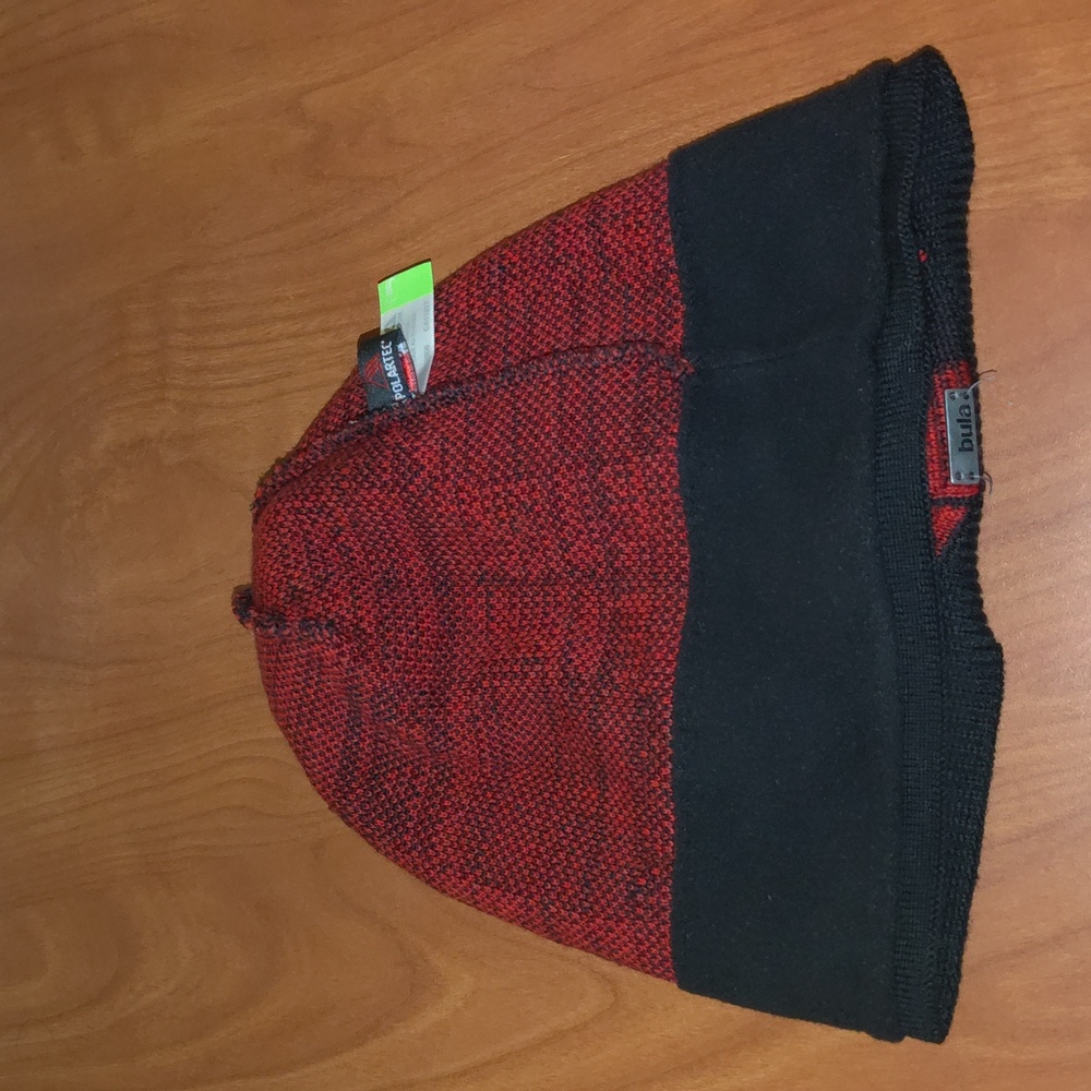 Bulabula Buffalo Plaid Polartec Womens Knit Beanie - Picture 4 of 6